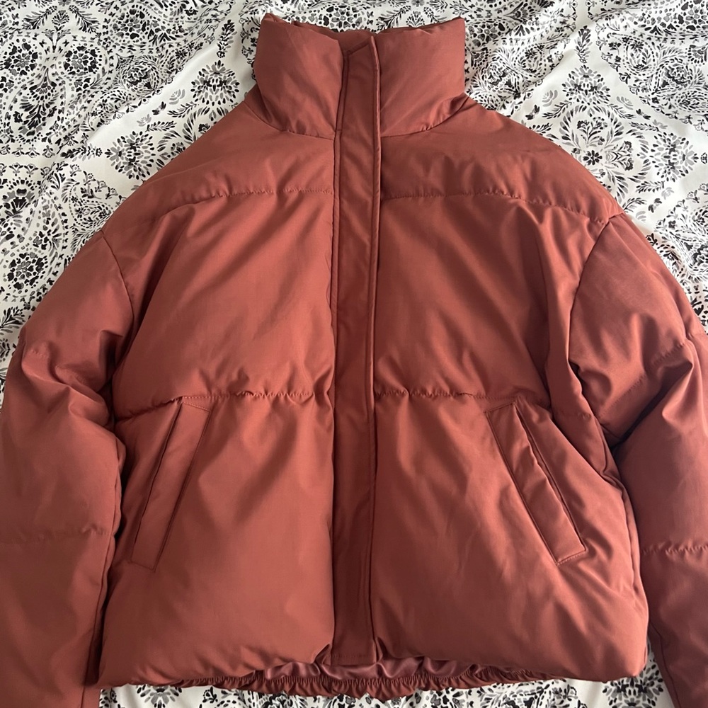 Women's Red/Brown Puffer Jacket